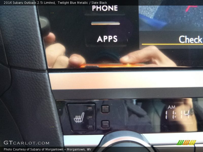 Twilight Blue Metallic / Slate Black 2016 Subaru Outback 2.5i Limited