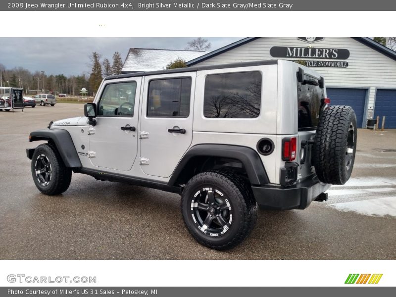 Bright Silver Metallic / Dark Slate Gray/Med Slate Gray 2008 Jeep Wrangler Unlimited Rubicon 4x4