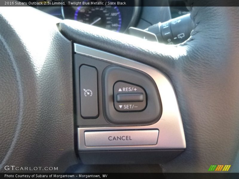Twilight Blue Metallic / Slate Black 2016 Subaru Outback 2.5i Limited
