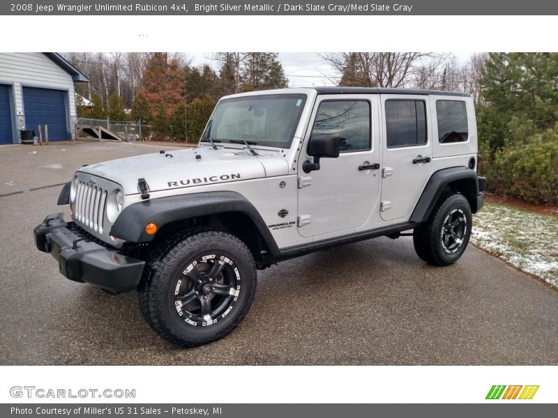 Bright Silver Metallic / Dark Slate Gray/Med Slate Gray 2008 Jeep Wrangler Unlimited Rubicon 4x4