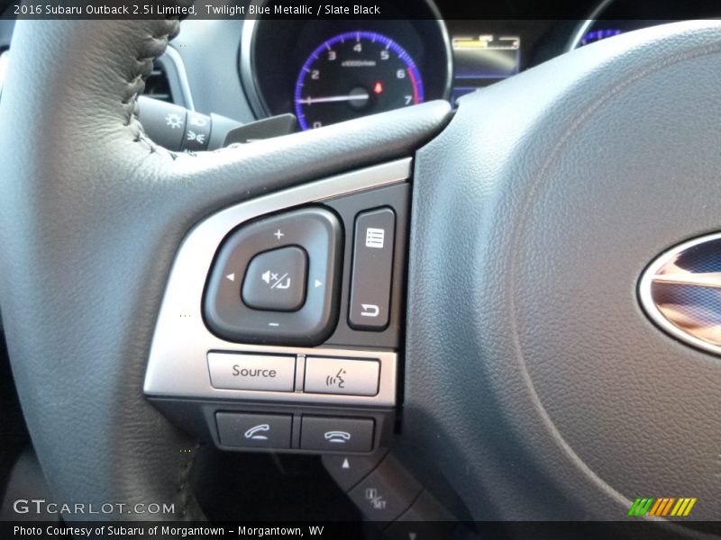Twilight Blue Metallic / Slate Black 2016 Subaru Outback 2.5i Limited