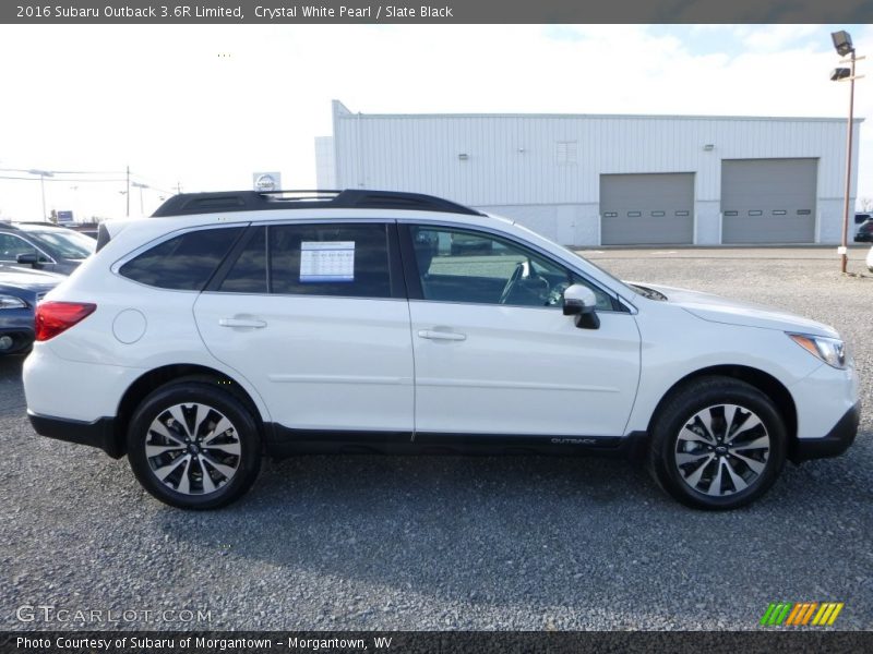 Crystal White Pearl / Slate Black 2016 Subaru Outback 3.6R Limited