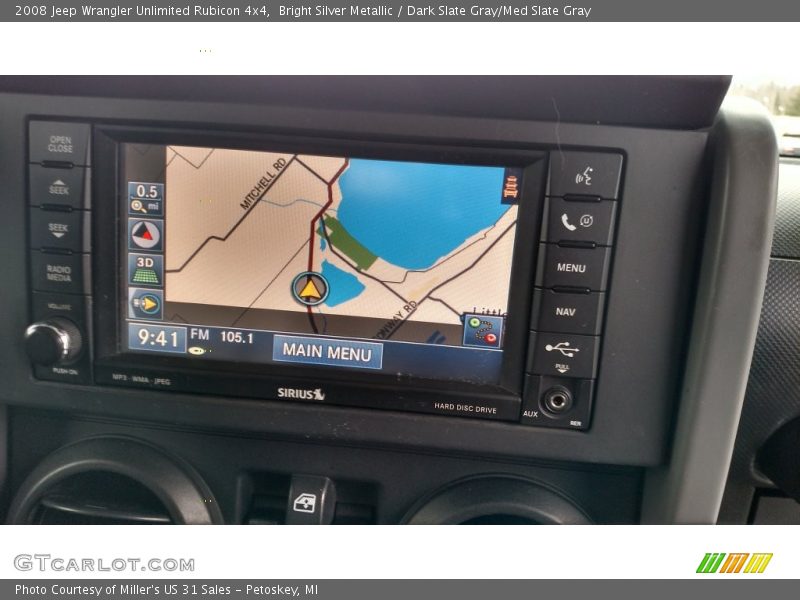 Bright Silver Metallic / Dark Slate Gray/Med Slate Gray 2008 Jeep Wrangler Unlimited Rubicon 4x4
