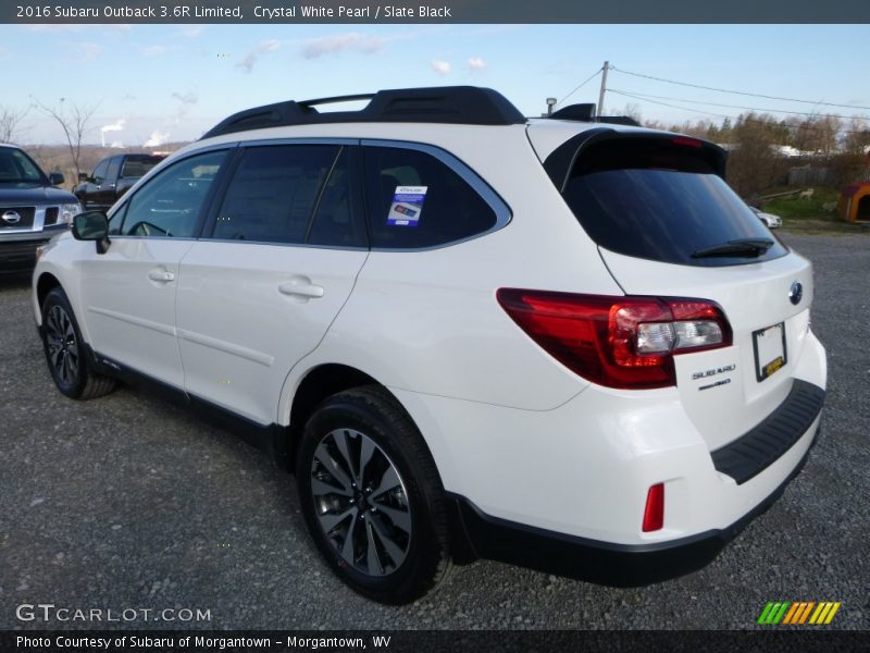 Crystal White Pearl / Slate Black 2016 Subaru Outback 3.6R Limited