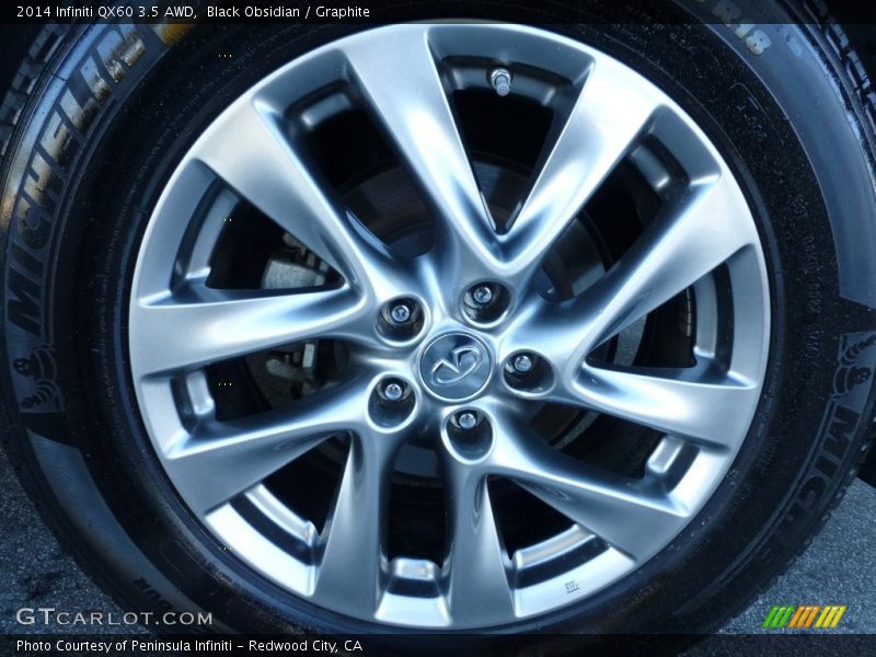 Black Obsidian / Graphite 2014 Infiniti QX60 3.5 AWD