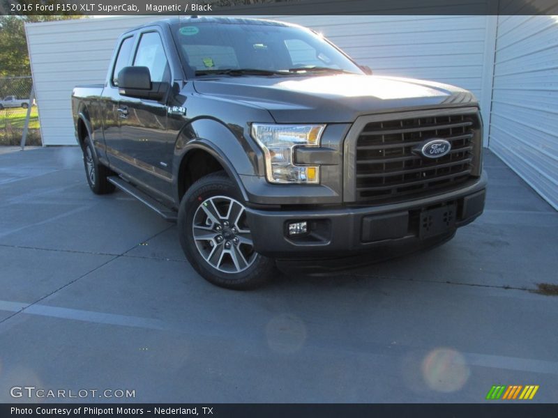 Magnetic / Black 2016 Ford F150 XLT SuperCab