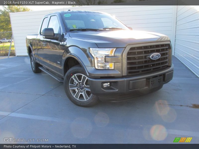 Magnetic / Black 2016 Ford F150 XLT SuperCab
