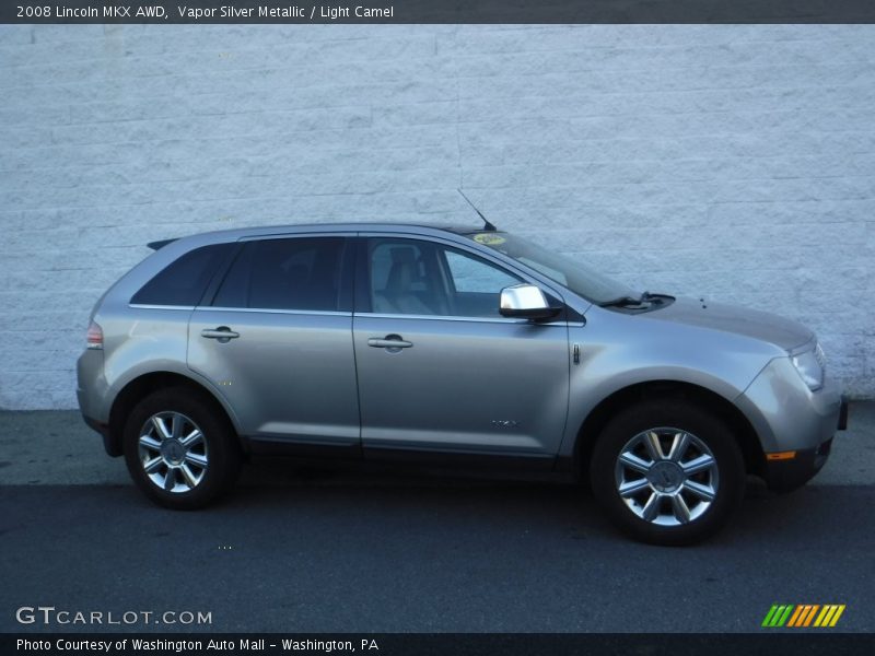 Vapor Silver Metallic / Light Camel 2008 Lincoln MKX AWD