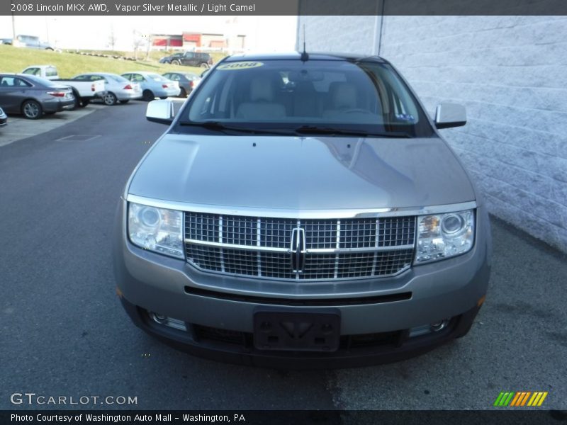 Vapor Silver Metallic / Light Camel 2008 Lincoln MKX AWD