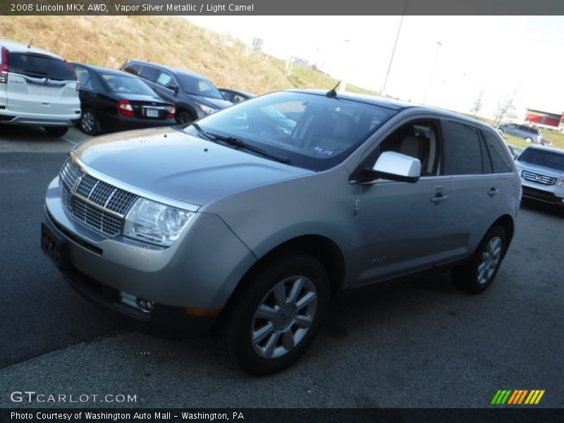 Vapor Silver Metallic / Light Camel 2008 Lincoln MKX AWD