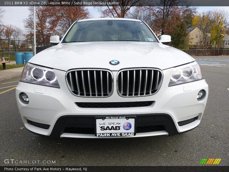 Alpine White / Sand Beige Nevada Leather 2011 BMW X3 xDrive 28i
