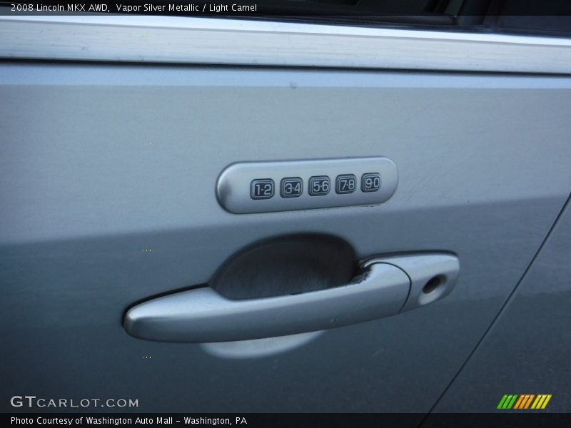 Vapor Silver Metallic / Light Camel 2008 Lincoln MKX AWD
