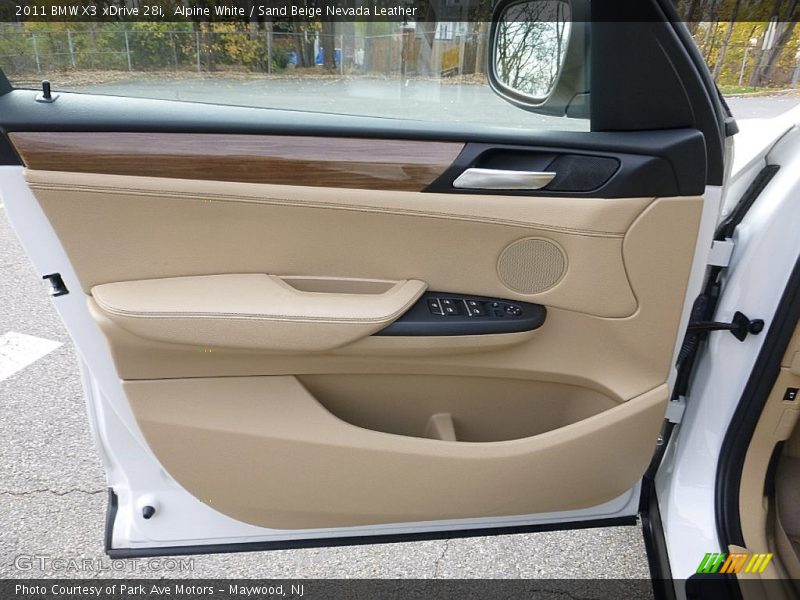 Alpine White / Sand Beige Nevada Leather 2011 BMW X3 xDrive 28i