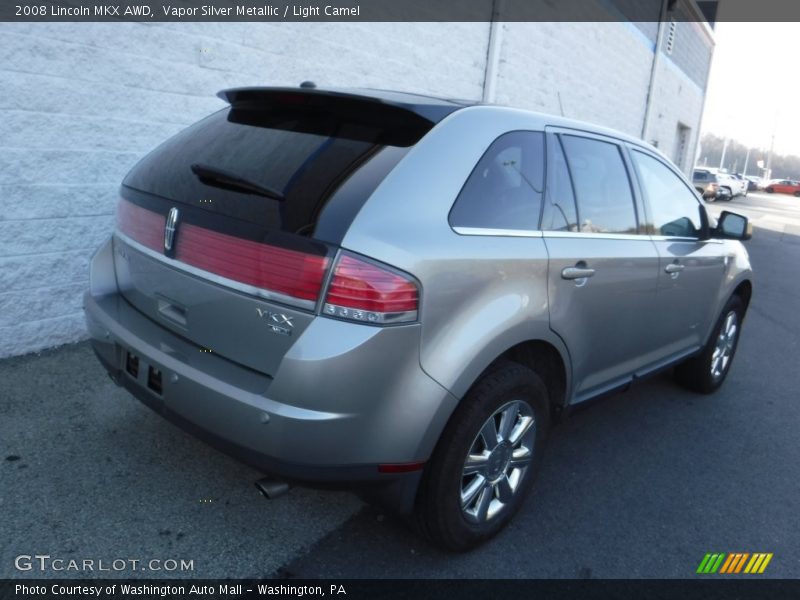 Vapor Silver Metallic / Light Camel 2008 Lincoln MKX AWD