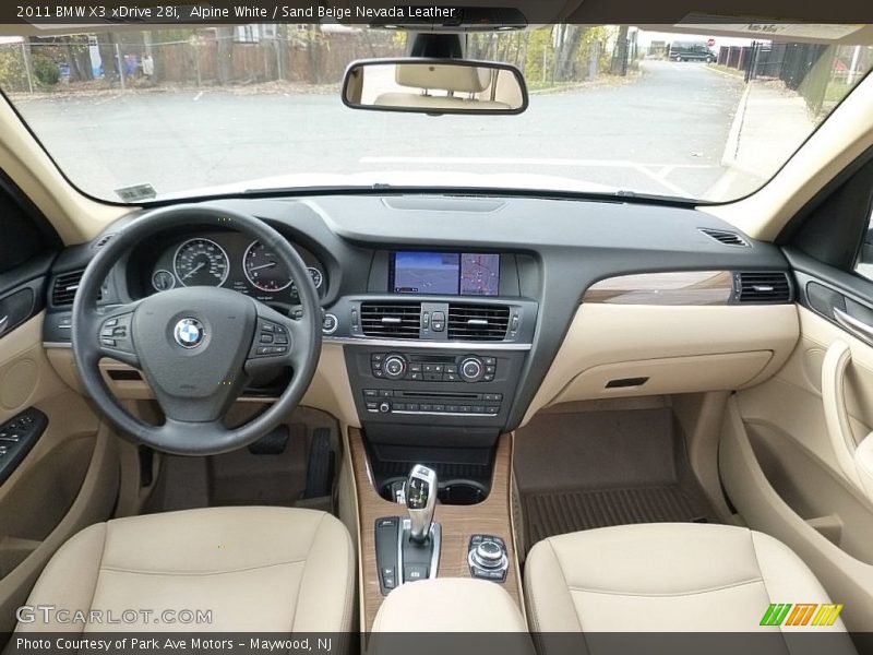 Alpine White / Sand Beige Nevada Leather 2011 BMW X3 xDrive 28i