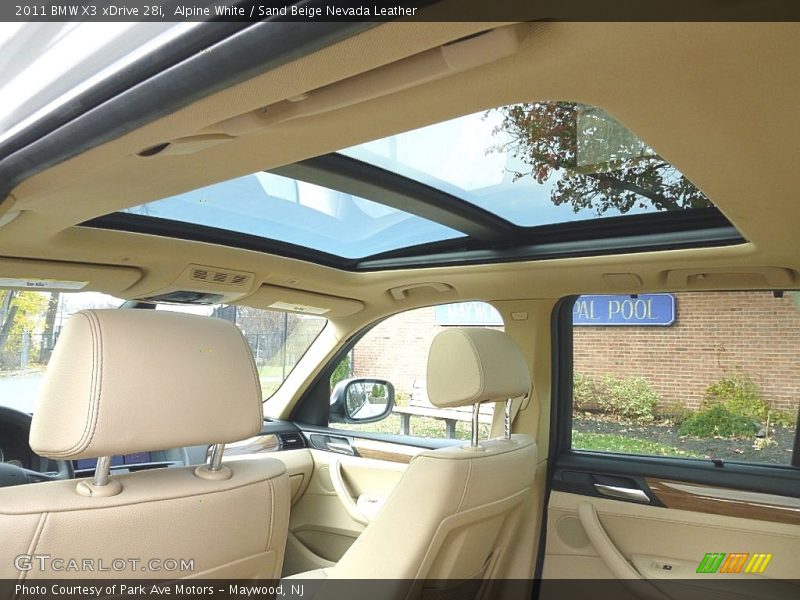 Alpine White / Sand Beige Nevada Leather 2011 BMW X3 xDrive 28i