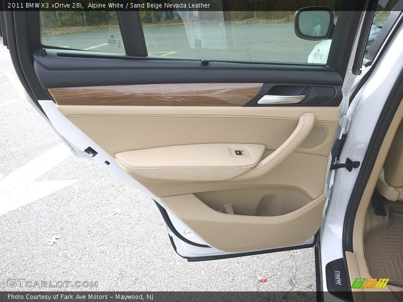 Alpine White / Sand Beige Nevada Leather 2011 BMW X3 xDrive 28i