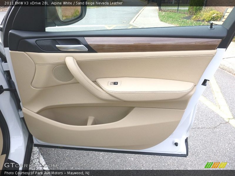 Alpine White / Sand Beige Nevada Leather 2011 BMW X3 xDrive 28i