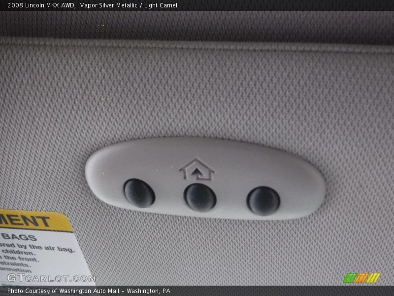 Vapor Silver Metallic / Light Camel 2008 Lincoln MKX AWD