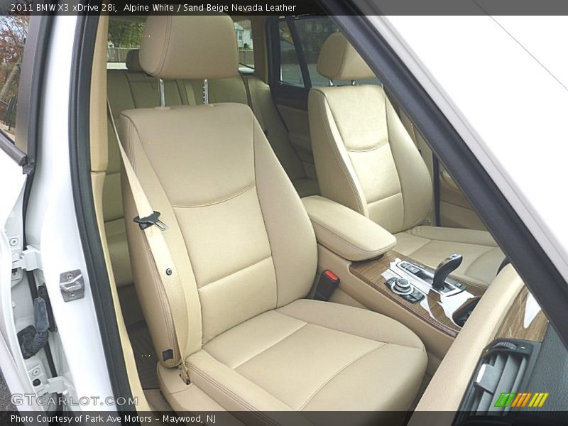 Alpine White / Sand Beige Nevada Leather 2011 BMW X3 xDrive 28i