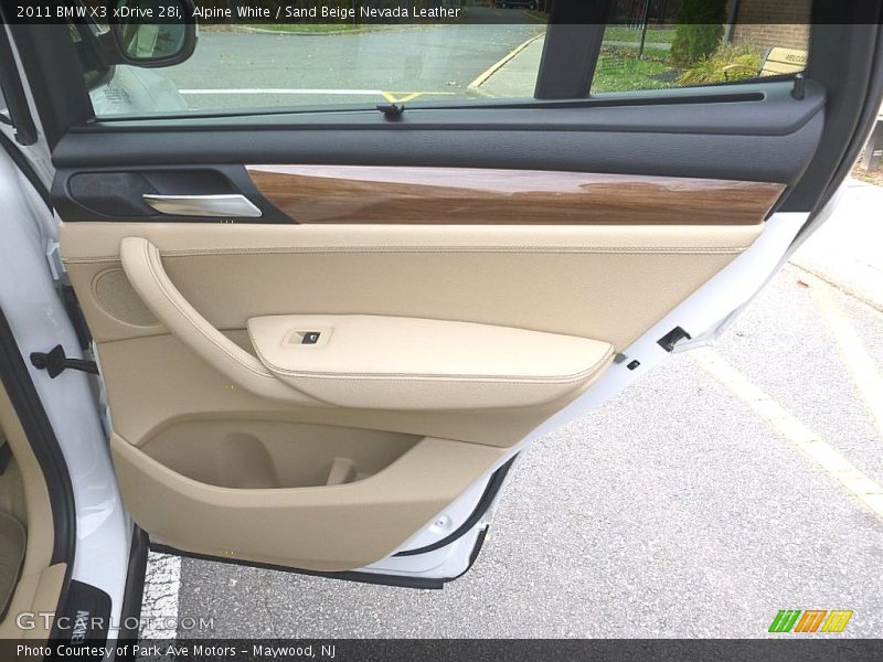 Alpine White / Sand Beige Nevada Leather 2011 BMW X3 xDrive 28i