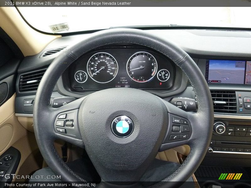 Alpine White / Sand Beige Nevada Leather 2011 BMW X3 xDrive 28i