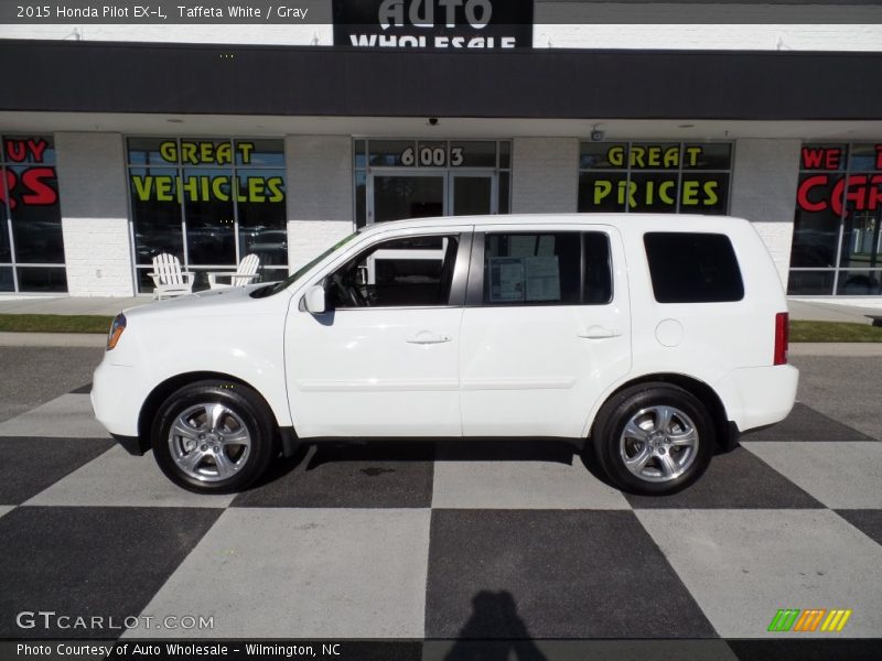 Taffeta White / Gray 2015 Honda Pilot EX-L