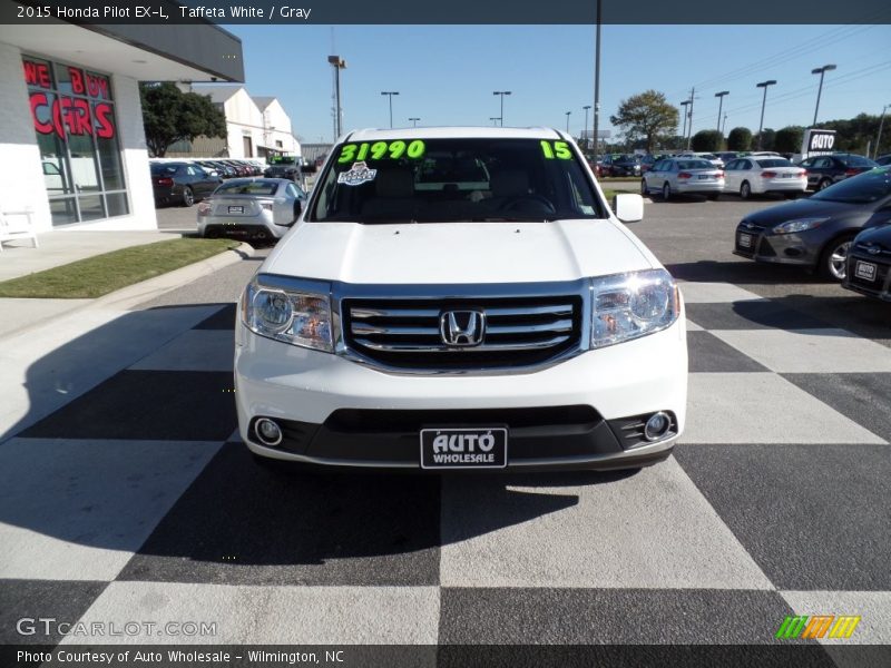 Taffeta White / Gray 2015 Honda Pilot EX-L