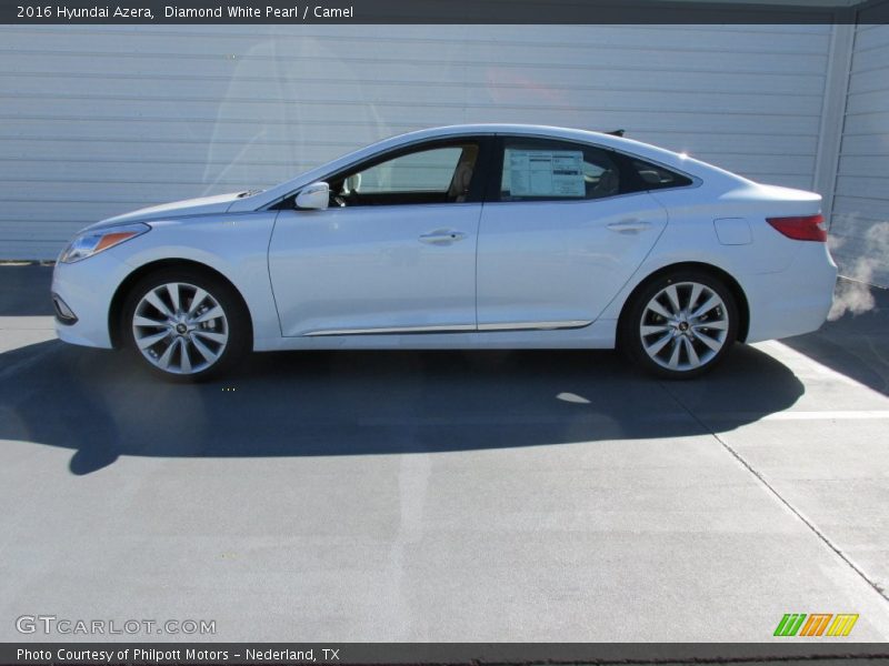 Diamond White Pearl / Camel 2016 Hyundai Azera