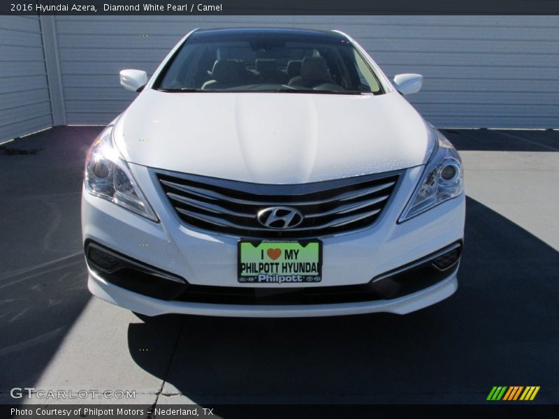 Diamond White Pearl / Camel 2016 Hyundai Azera