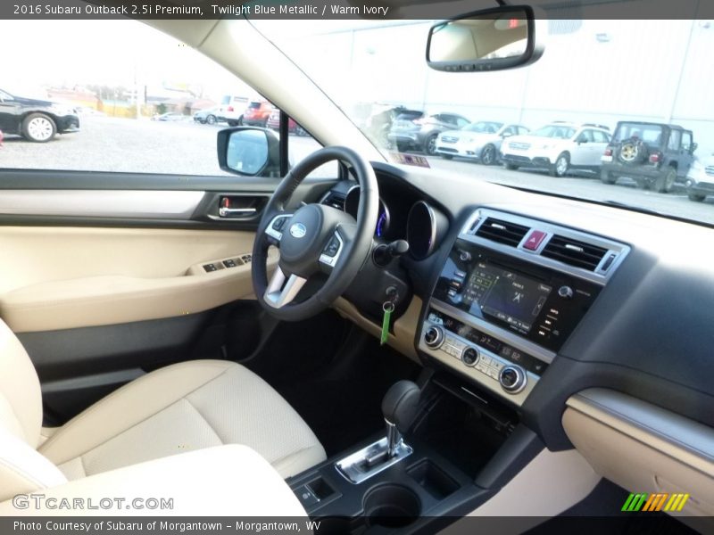 Twilight Blue Metallic / Warm Ivory 2016 Subaru Outback 2.5i Premium