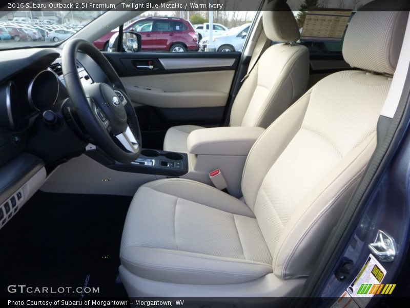 Twilight Blue Metallic / Warm Ivory 2016 Subaru Outback 2.5i Premium
