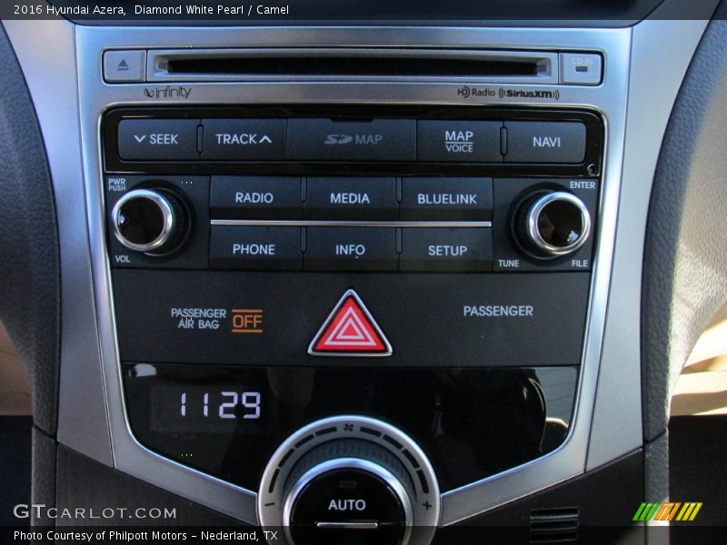 Controls of 2016 Azera 