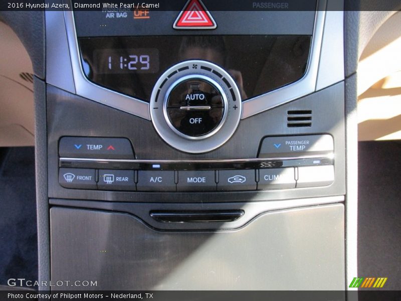 Controls of 2016 Azera 