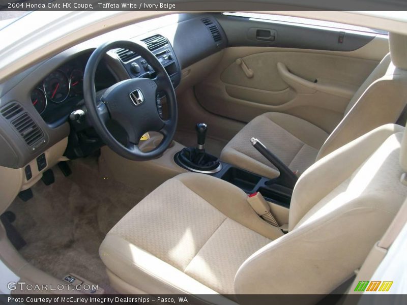 Taffeta White / Ivory Beige 2004 Honda Civic HX Coupe