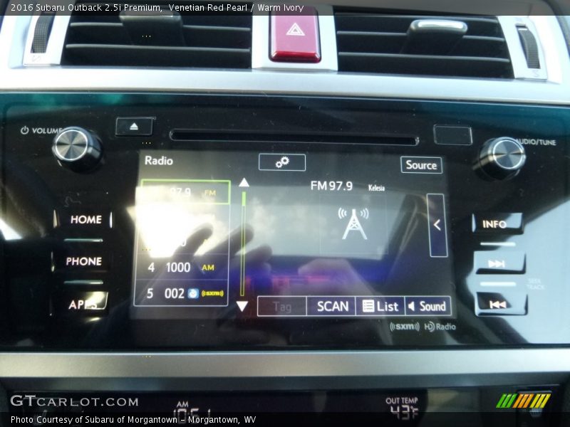Venetian Red Pearl / Warm Ivory 2016 Subaru Outback 2.5i Premium