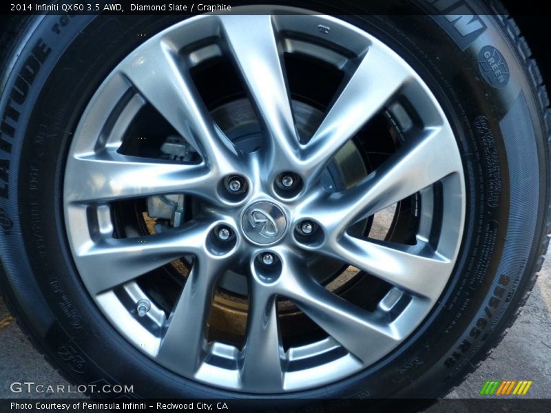 Diamond Slate / Graphite 2014 Infiniti QX60 3.5 AWD