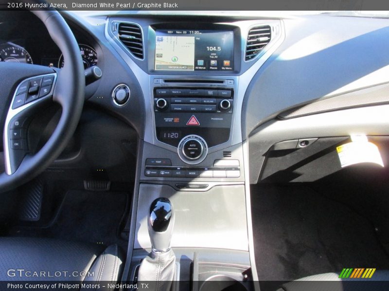 Diamond White Pearl / Graphite Black 2016 Hyundai Azera