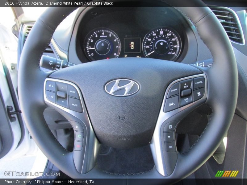 Diamond White Pearl / Graphite Black 2016 Hyundai Azera