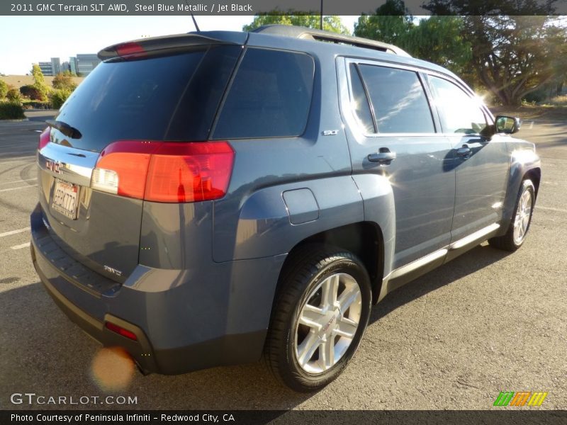 Steel Blue Metallic / Jet Black 2011 GMC Terrain SLT AWD