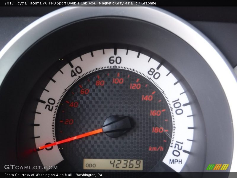 Magnetic Gray Metallic / Graphite 2013 Toyota Tacoma V6 TRD Sport Double Cab 4x4