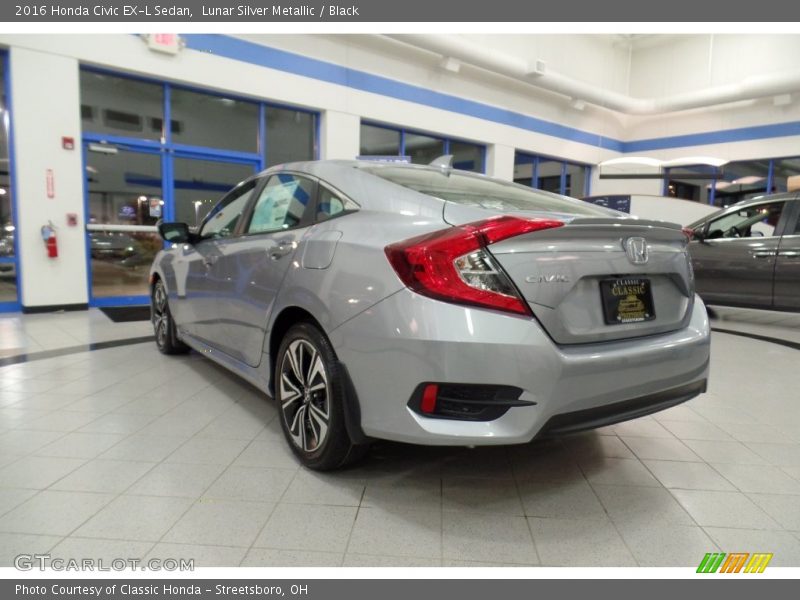 Lunar Silver Metallic / Black 2016 Honda Civic EX-L Sedan