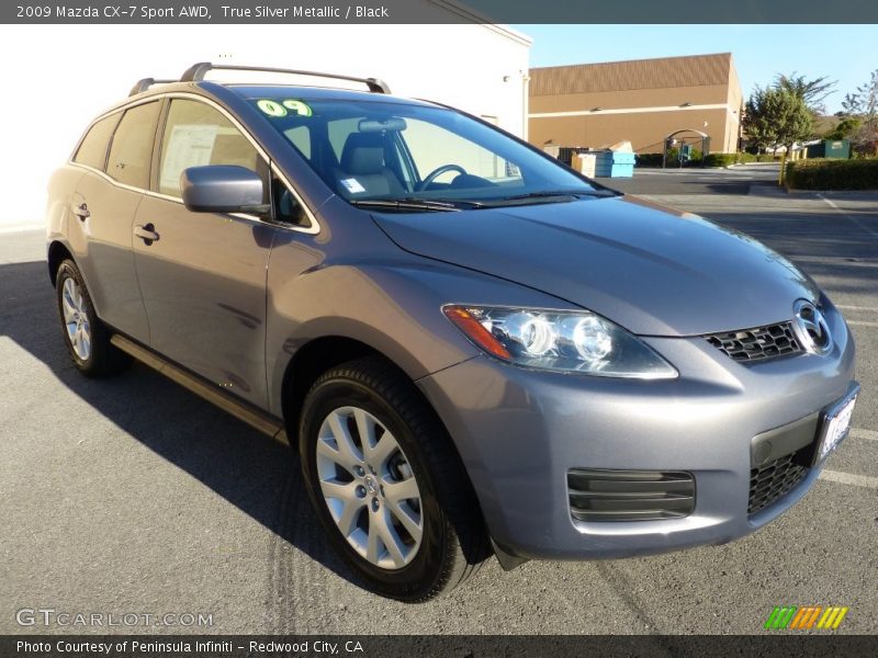 True Silver Metallic / Black 2009 Mazda CX-7 Sport AWD