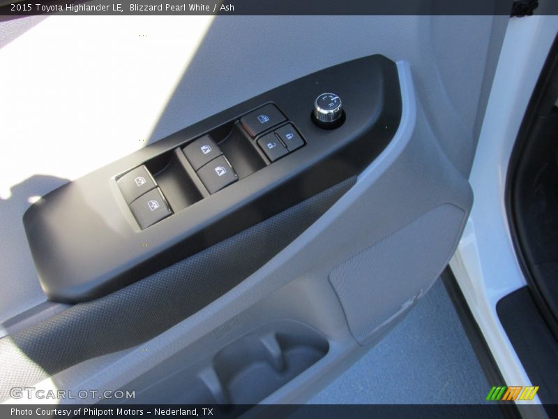 Blizzard Pearl White / Ash 2015 Toyota Highlander LE
