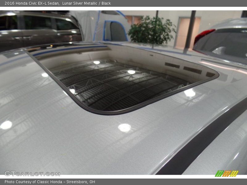 Lunar Silver Metallic / Black 2016 Honda Civic EX-L Sedan
