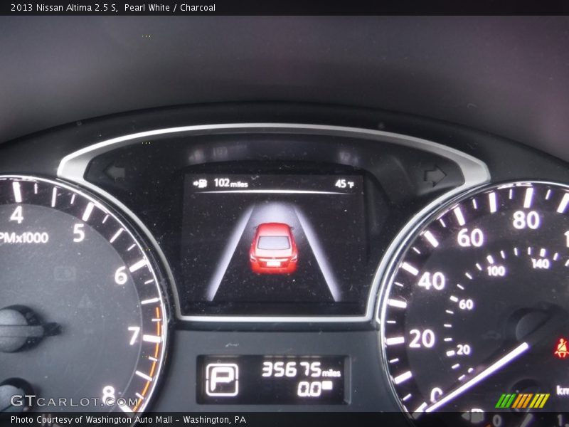 Pearl White / Charcoal 2013 Nissan Altima 2.5 S