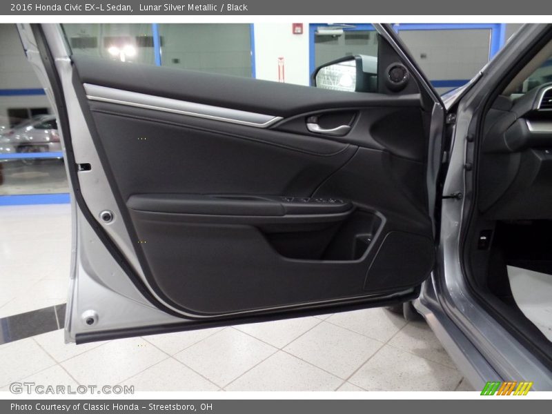 Lunar Silver Metallic / Black 2016 Honda Civic EX-L Sedan