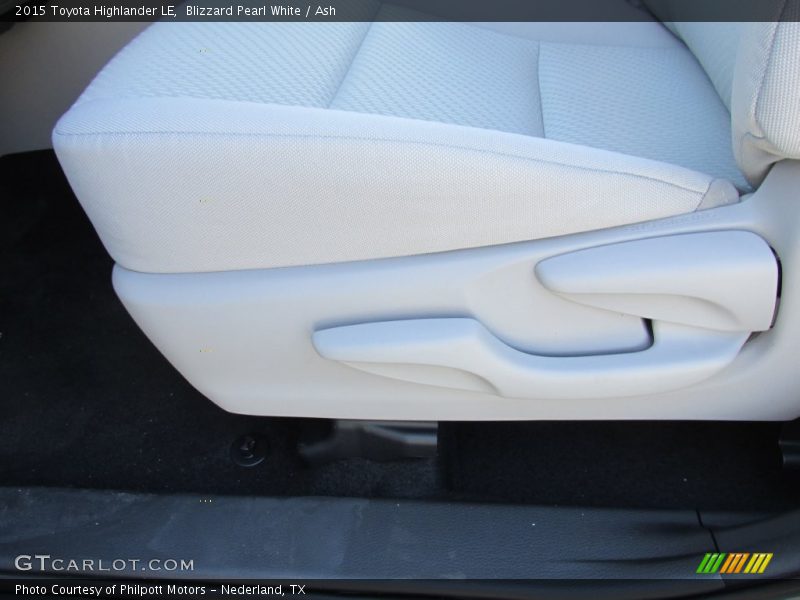 Blizzard Pearl White / Ash 2015 Toyota Highlander LE