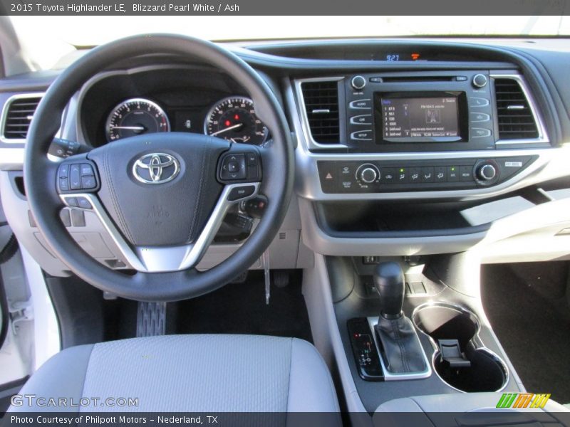 Blizzard Pearl White / Ash 2015 Toyota Highlander LE