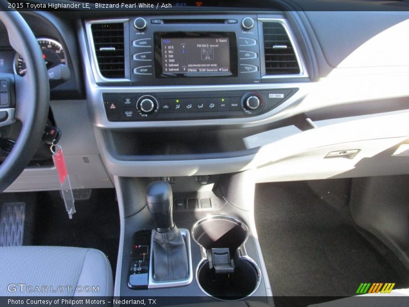 Blizzard Pearl White / Ash 2015 Toyota Highlander LE